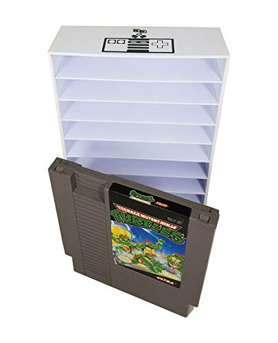 Image of Collector Craft, White, NES Compatible Cartridge Holder, NES Game Tray, Holds 10 Games, Clutter Reducing, Retro Video Game Collection, Works with Nintendo Entertainment System NTSC and PAL Cartridges