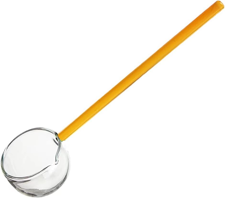 Glass Stirring Spoon - Transparent Crystal Mixing Ladle for Soup, Ice Cream, Punch Bowl - Clear Serving Utensil for Gravy