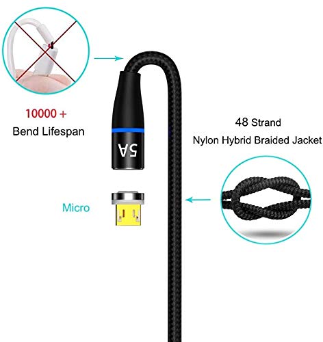 Cabo Magnético Turbo 5A (MICRO USB) Carga rápida e transferência de dados Cabo de carregamento rápid