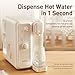 Joydeem Instant Hot & Cold Water Dispenser, Automatic Tea & Coffee Brewer, Adjustable Temperature and Volume, BPA Free, 3.5L 120Oz