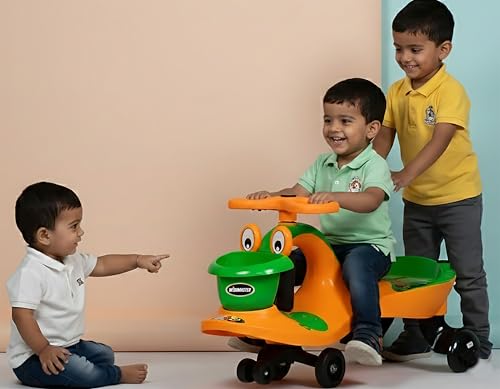 Image of Wishmaster Swing Magic Panda Car for Kids, Twister Ride on, Non Battery Operated Baby Push Rider Without Music & Light | Self-Balancing Twist Steering | Age 2-8 Years