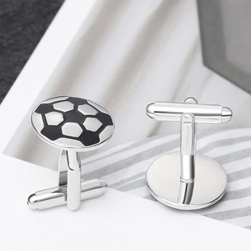 Set de 4 Mancuernillas de Fútbol para Hombre miniatura 5