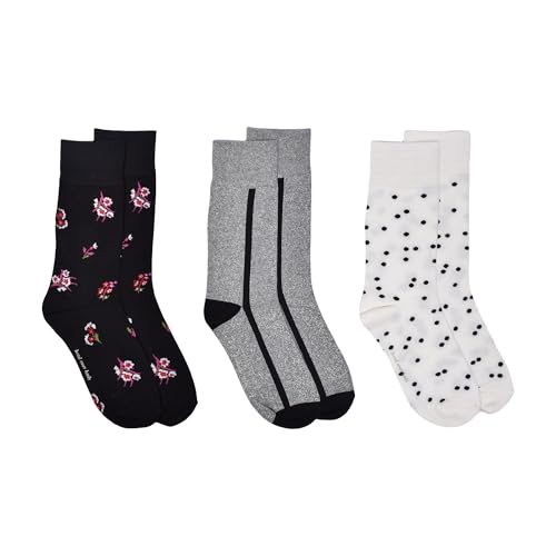 kate spade new york Women's 3-Pack Fall Garden Crew Socks, Soft & Comfortable2