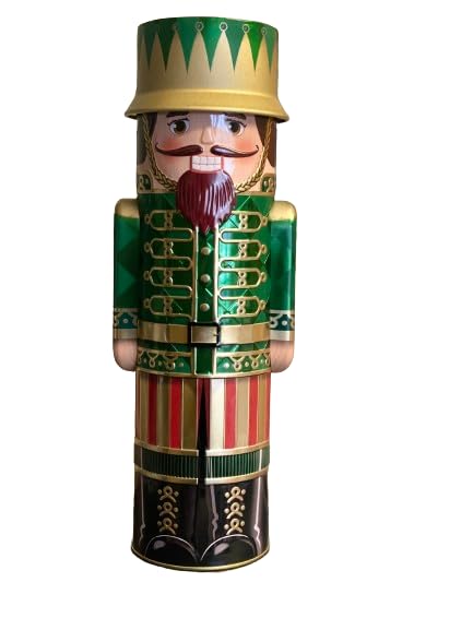 Milk Chocolate Covered Fudge Metal Festive Tin - 300g - Exquisite Present for Holiday Season for Friends and Family - Persis (Green)