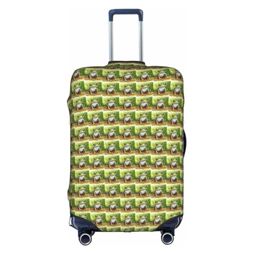 Cartoon frog print Anti-scratch Luggage Cover, Luggage Protective Case, Washable Luggage Cover