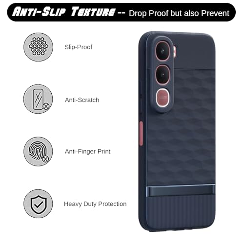 Image of Shockproof Case Compatible with Vivo Y31 5G | Full Camera Protection | TPU Flexible Back Cover for Vivo Y31 5G (Steel Blue)
