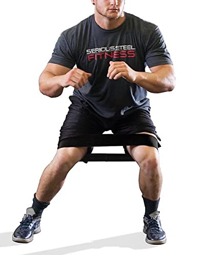 Serious Steel Fitness Hip And Glute Activation Band | Squat & Deadlift Warm-Up Band For Hips And Glutes (Three Pack (Blue-M, Black-M, Red-L)) #TOP2