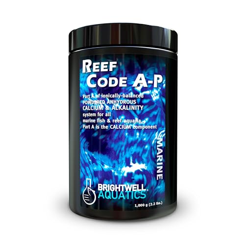 Brightwell Aquatics Reef Code A-P – Calcium Supplement for Reef Aquariums – Supports Coral Growth & Alkalinity Balance – No Phosphates or Silicates, 1 kg