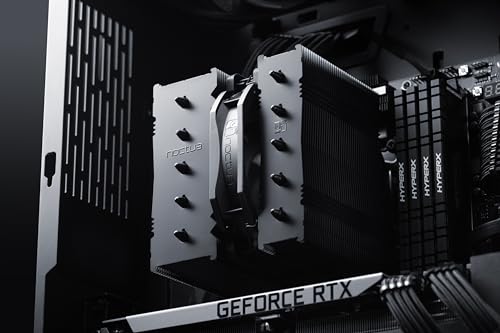 Image of Noctua NH-D12L chromax.Black, Low-Height Dual-Tower CPU Cooler (120mm, Black)