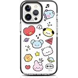 BT21 Merchandise for iPhone 12 Pro Max Case Minini Clear Line TPU Jelly Cover Transparent Slim Bumper Phone Case 6.7 inch
