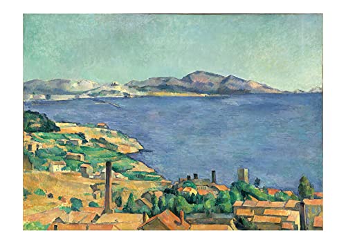 Affiche de qualité musée Paul Cezanne Le Golfe de Marseille mat XL