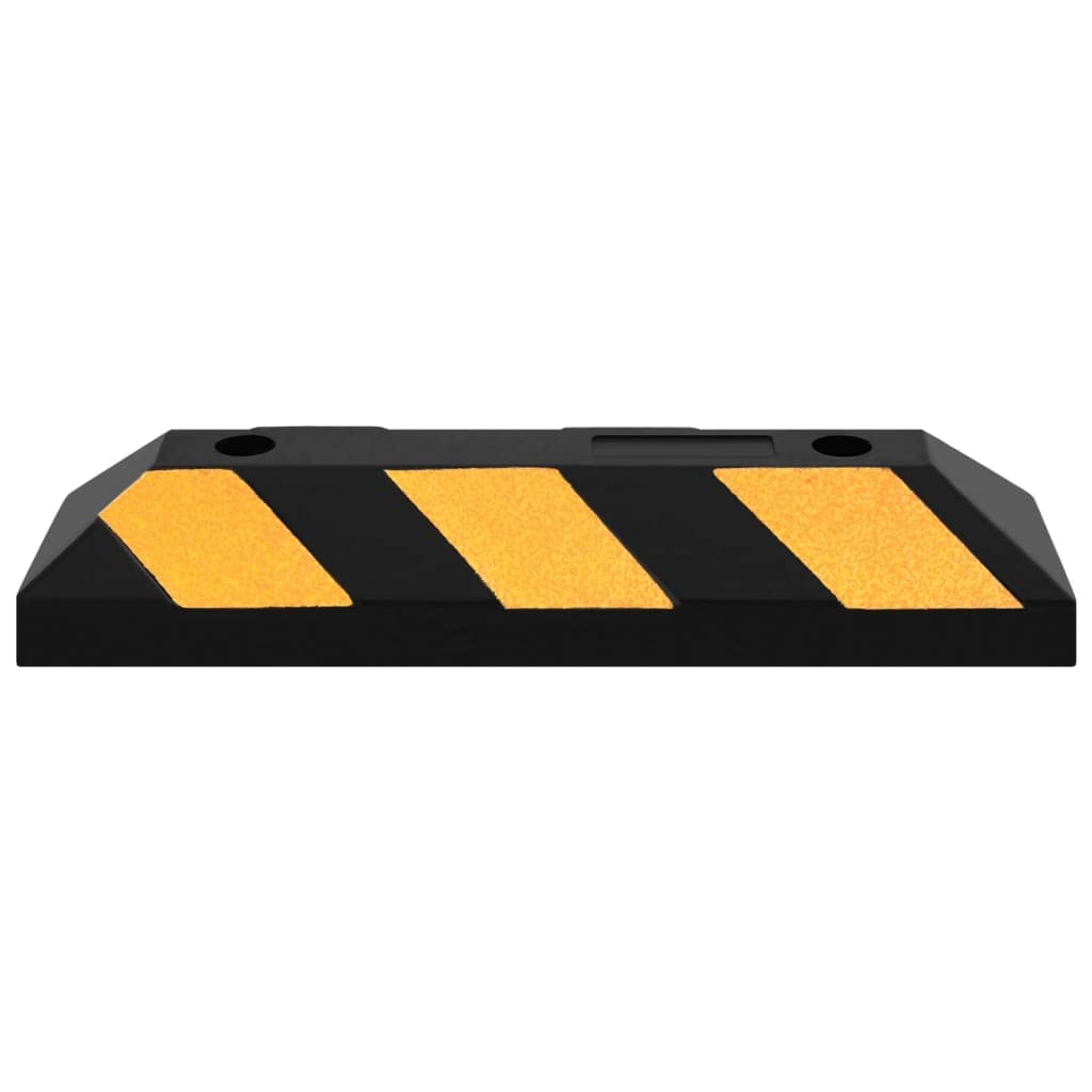 Bloques reflectantes de goma para aparcamiento, 2 unidades, 56 x 15 x 10 cm, para señalización de aparcamiento, señal de tráfico, prohibición de aparcamiento, entrada y aparcamiento