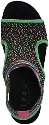 TRAQ by Alegria Qeen Womens Smart Walking Shoe Funplex Lime 12 M US | Image 3