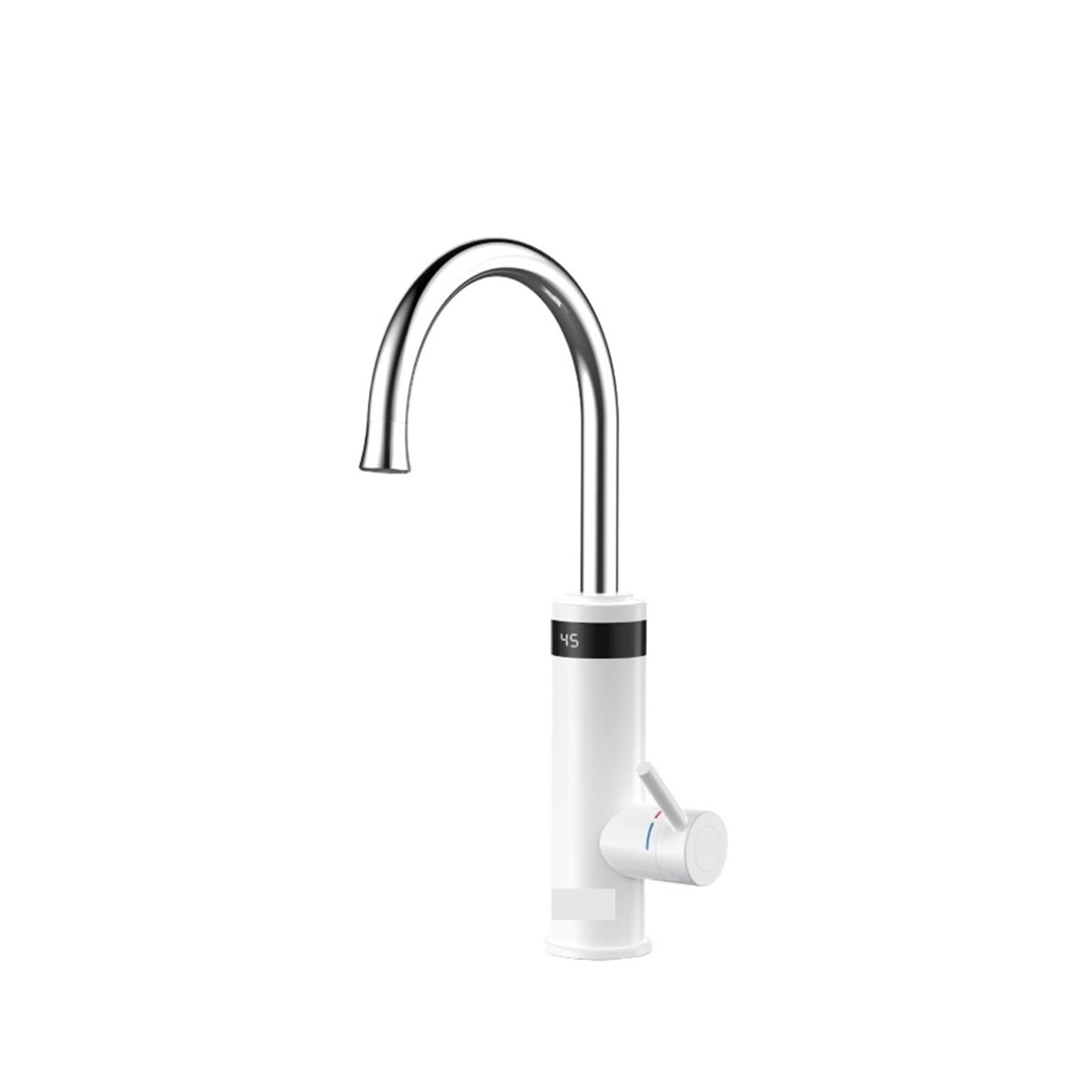 LNHHG Instant Hot Water Faucet,Gunmetal Grey Electric Faucet For Kitchen,Flowing Heater Tap Electric Water Heater(ABS White)