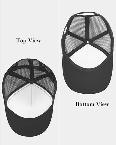 Image of Gelante Sublimation Blank Trucker Hats - Polyester Foam Mesh Snapback Baseball Cap