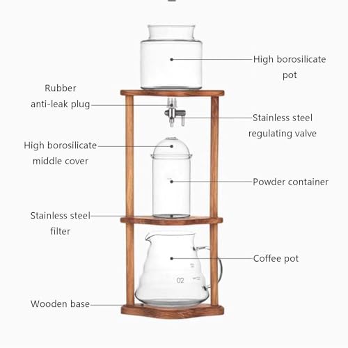 Machine à café à froid avec infuseur goutte à goutte et support réglable