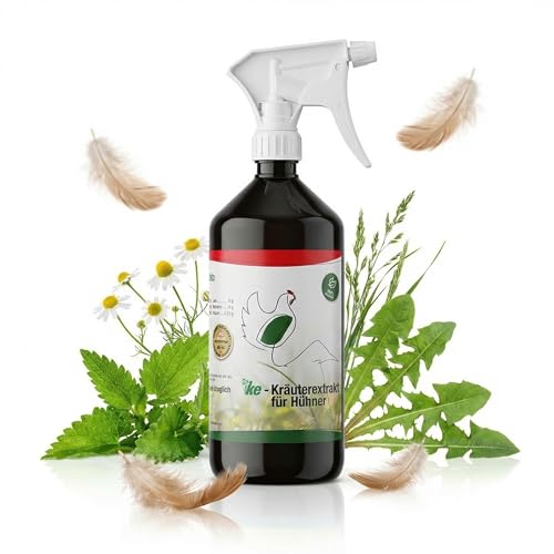 KE-Kräuterextrakt für Hühner & Geflügel - NEU: 1000ml – 50 fermentierte Bio-Kräuter für Darmflora, Immunsystem & Eiqualität - Ergänzungsfuttermittel für Wachteln & Hennen - Natürliche Hühnerpflege