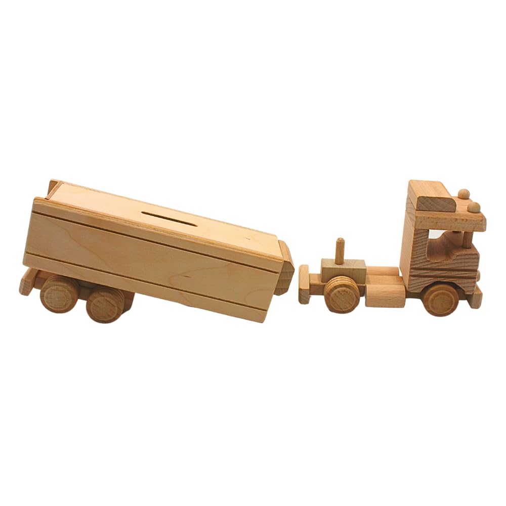 Spaarpot Vrachtwagen Groot | Met Naam | Laser & Label