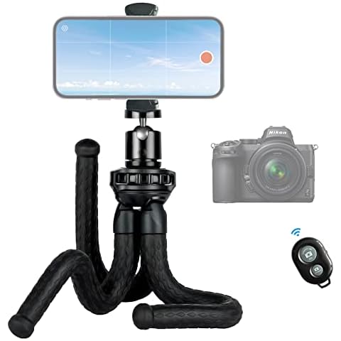 Fotopro Flexible Tripod Camera Stand with Remote 360 Ball Head Travel Mini Tripod for iphone Smartphones Cameras DSLR Aaction Camera Cover