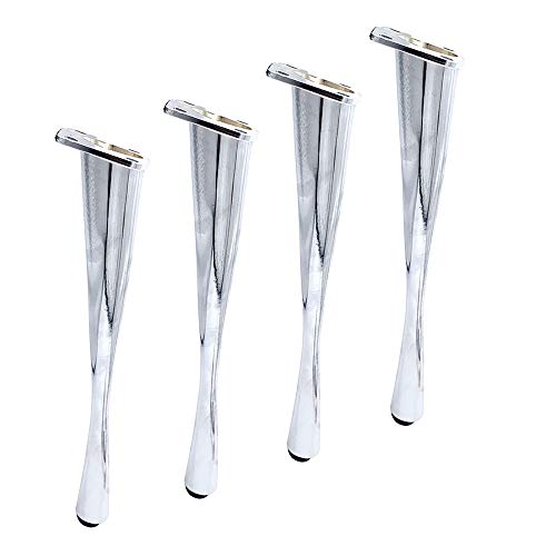 Furniture legs Patas de Metálicos para Muebles, Patas de sofá, Oro/Plata, Mesa de té, Mueble de TV, Patas de sofá, Paquete de 4
