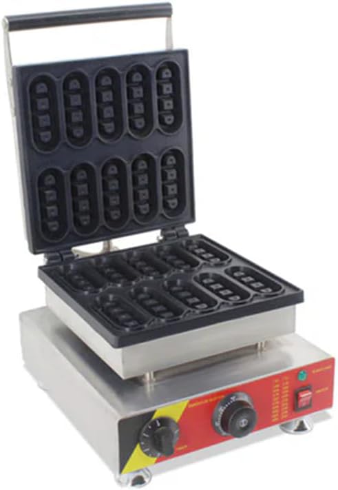 Ladyfinger Waffle Baker Machine Stainless Steel Bar Shape Waffle Moulds Maker (110, Volts)