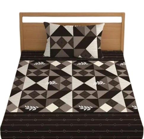 Image of Stylish Floral Printed Bedsheet Set with Matching Pillow Covers for Elegant Room Decor Multi Crib Bed Sheet 232 Multi Crib