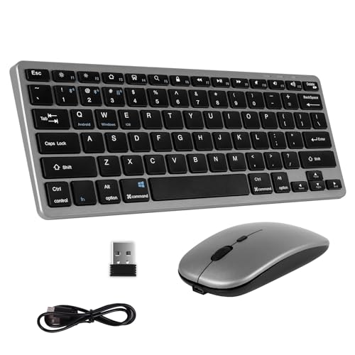 KeautFair Tastiera Mouse senza fili, Connessione