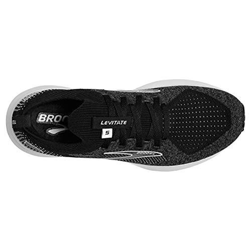 Image of Brooks Women's Levitate StealthFit 5 Neutral Running Shoe, Black /Grey /White, 9.5