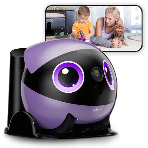 Enabot EBO Air 2 Plus FamilyBot, Robot Móvil IA, Cámara Vigilancia 3K para el Hogar & Mascotas, Audio Bidireccional, Batería, Imagen Facial Personalizada (Púrpura Nebula) Enabot EBO Air 2 Plus FamilyBot, Robot Móvil IA, Cámara Vigilancia 3K para el Hogar & Mascotas, Audio Bidireccional, Batería, Imagen Facial Personalizada (Púrpura Nebula)