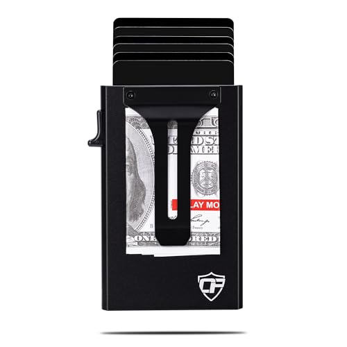 Image of Conceal Plus Card Blocr - Minimalist AirTag Wallet for Men, with Money Clip | This mens wallet with airtag holder keeps a slot built in, so a genuine Apple AirTag can ride along completely hidden inside.