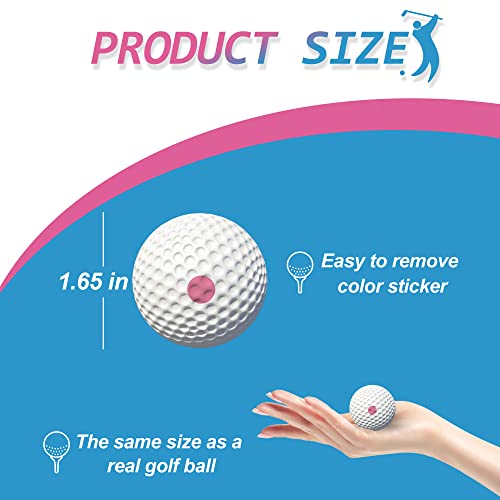 Popuparty 2 Pack Gender Reveal Golf Balls With One Pink & One Blue Powder For Baby Gender Reveal Decoration thumb #2
