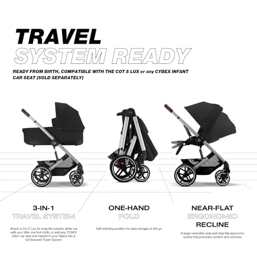 Cybex Balios S Lux - Cochecito Plegable con Asiento Reversible