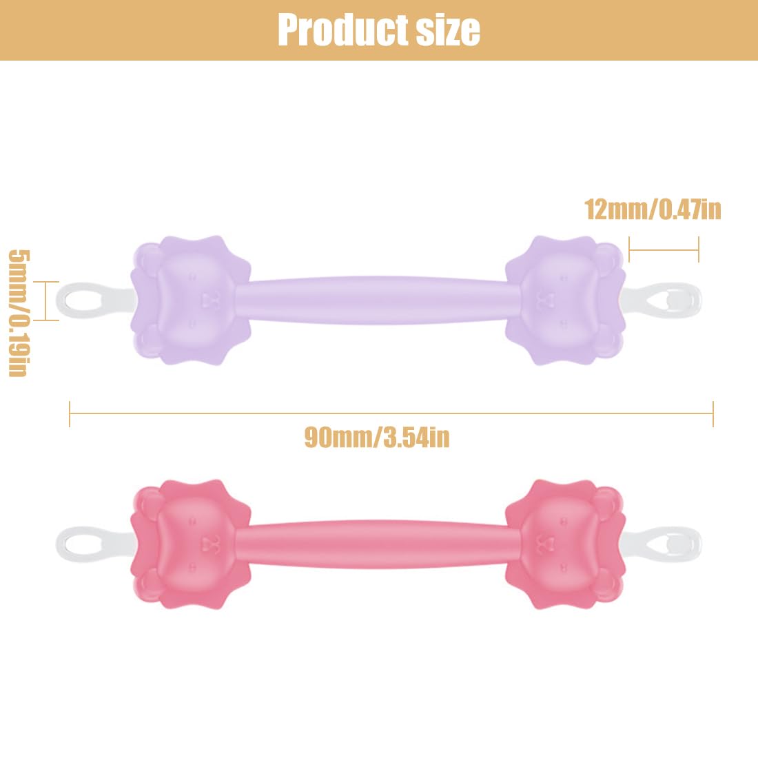 Baby Nose Ear Cleaner, 2 pezzi Nasenreiniger Baby, Pulizia orecchie, Igienico, Adatto per Casa e Viaggi, Uso Sicuro per la Cura del Neonato, del Neonato per Bambini Prodotti, rosa/viola