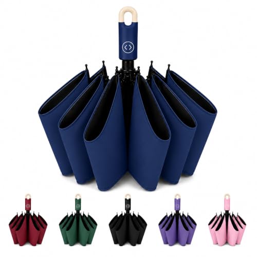 Image of Umbrella for Women | Umbrellas for Men | UV Coated 3 Fold Umbrella for Rain with Auto Open and Close Small Folding Travel-Foldable Windshield