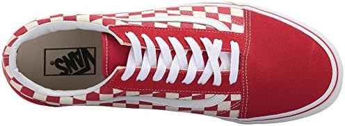 Vans Old Skool Primary Checker Racing RED/White Size 7 M US Women / 5.5 M US Men | Image 1