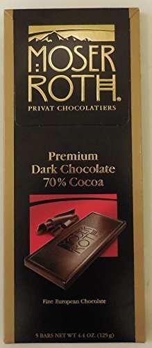 70%cocoa Premium Dark Chocolate 4/pk by Moser Roth