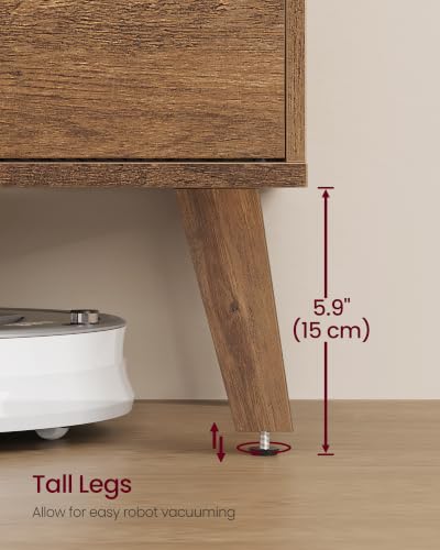 Image of VASAGLE TV Stand for 80 inch TV, Entertainment Center with Adjustable Shelf