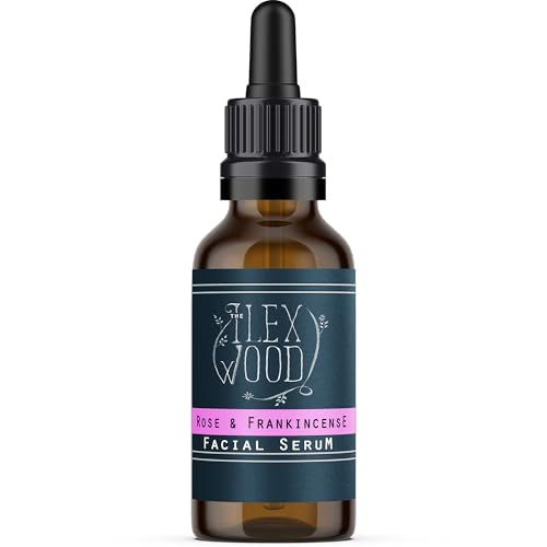 The Ilex Wood - Rose and Frankincense Face Serum - 100% Natural, Vegan, Moisturising, Anti Ageing,...