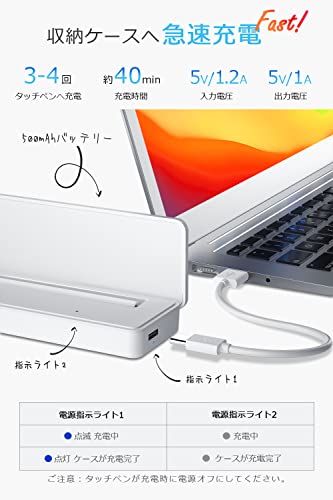 Rokomi 【2025新モデル ワイヤレス充電型】 タッチペン iPad専用ペン の商品画像 2