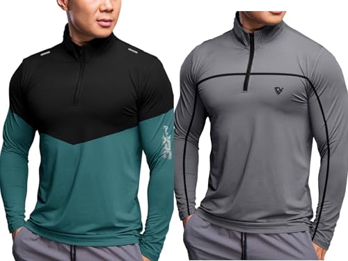 Image of Noble Monk Men's Active wear Regular Fit T Shirt |Full Sleeves |Casual T-Shirt for Men