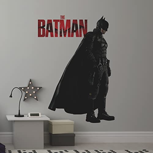 RoomMates RMK5254GM Batman Stickers muraux à décoller et à coller, rouge, noir, bleu