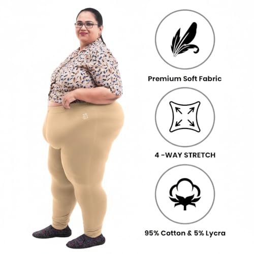 Image of BIGTEES Cotton Leggings for Women Full Length | Stretchable, Soft & Comfortable Pants for Women