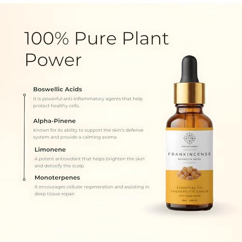 Image of Frankincense Essential Oil (Loban) | | 100% Pure & Undiluted Therapeutic Grade | Skin Rejuvenation, Hair Growth & Aromatherapy- 15