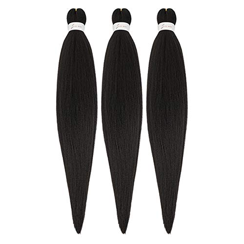 Beyond Beauty - Extensiones de pelo trenzado, 26 pulgadas, 3 unidades, preestiradas, EZ Briads con ajuste de agua caliente Yaki (# 2)