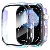 Diruite for Apple Watch Series 12 42mm Screen Protector Case-Colorful*2