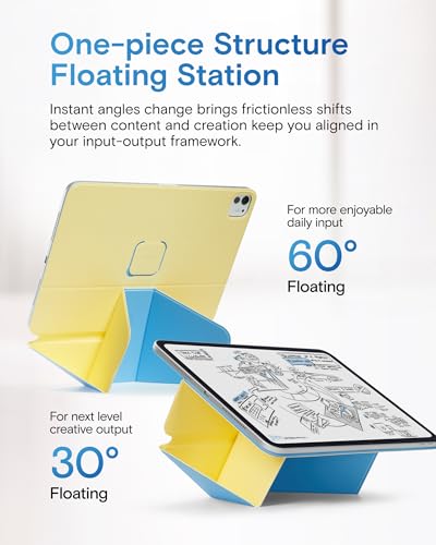 Image of MOFT Dynamic Folio Case for for iPad Air 11-inch M3 M2 2025 2024 /10.9 Air 5th 4th Generation 2022 2020, iPad Pro 11 Inch 4th /3rd /2nd Gen, Magnetic Case with 20+ View Angles, Ultra Thin, Panna Cotta