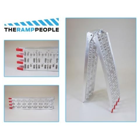 The Ramp People Motorcycle Lawnmower ATV Loading Ramp SINGLE with Double support Bar (2200mm long x 285mm wide) Cover