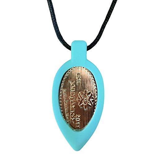 Pennybandz Wearable Souvenir Necklace for Press Penny (Turquoise)