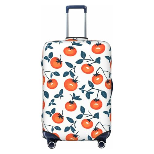 Luggage Cover - Bright Persimmon Print Travel Suitcase Covers For Luggage, High Elasticity Suit Case Cover Protector Fits 18-32 Inch