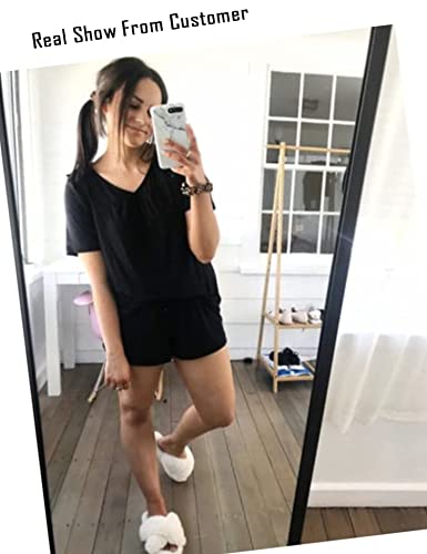 Avidlove Women's Shorts Pajama Set Short Sleeve Sleepwear Nightwear Pjs S-XXL4